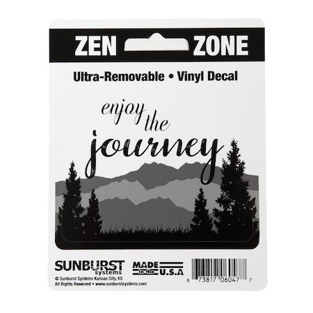 Sunburst Systems Decal Enjoy The Journey Vinyl 2.75 in x 3.5 in 6047
